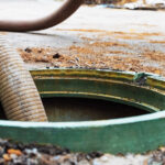 pump a septic tank